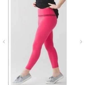 Lululemon Align Pants 25” Boom Juice (Pink) *Worn once*